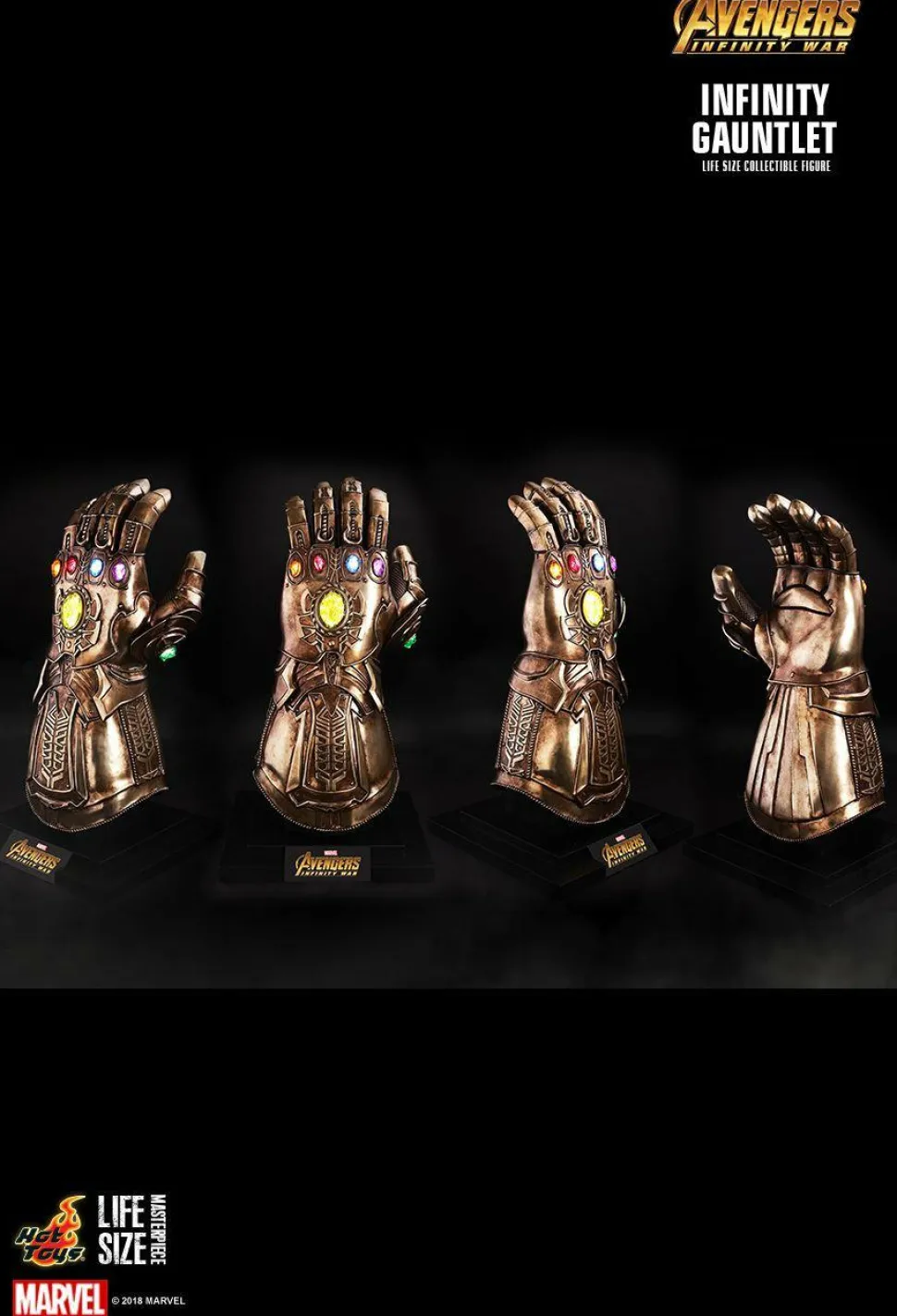 Avengers 3: Infinity War - Infinity Gauntlet 1:1 Scale Life-Size Replica