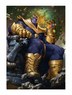 Avengers - Thanos on Throne Variant Premium Art Print by Doo-Chun & Ian MacDonald (RS)