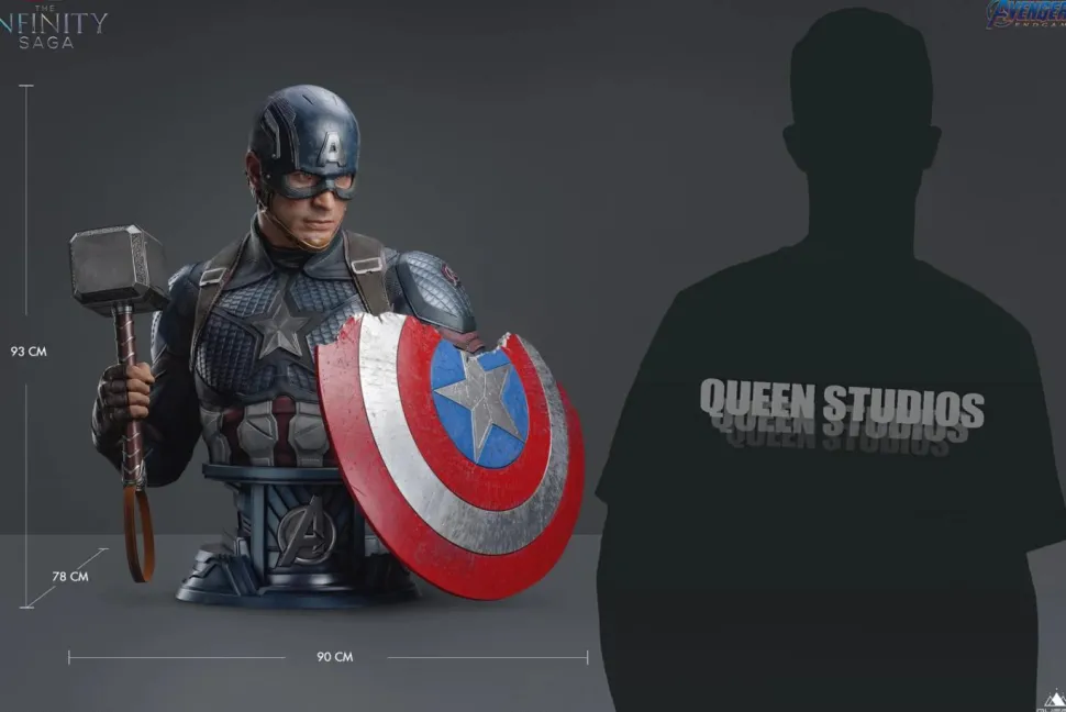 Avengers: Endgame - Captain America 1:1 Scale Life-Size Bust