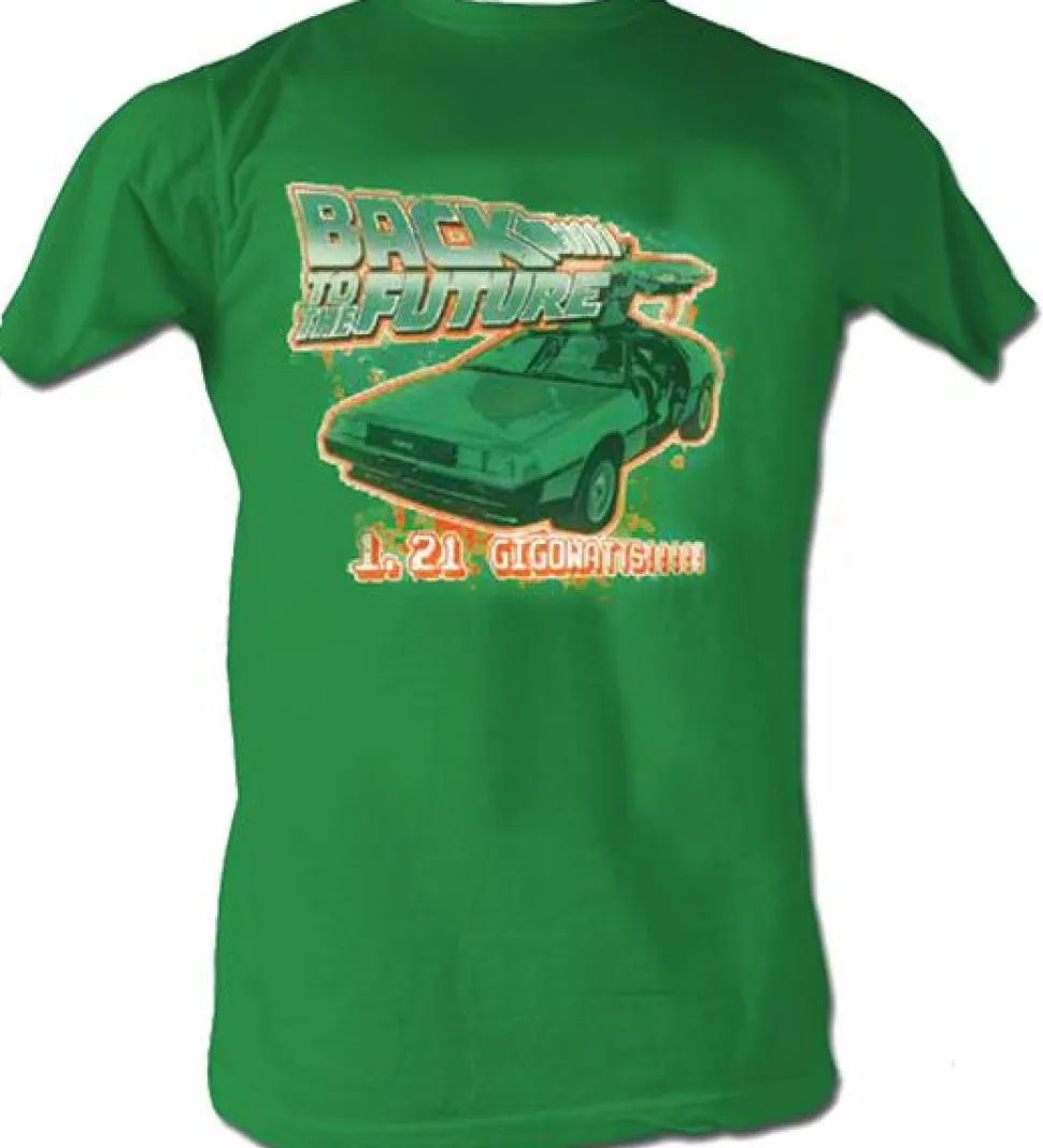 Back to the Future - 1.21 Gigowatts!! Green Heather Male T-Shirt