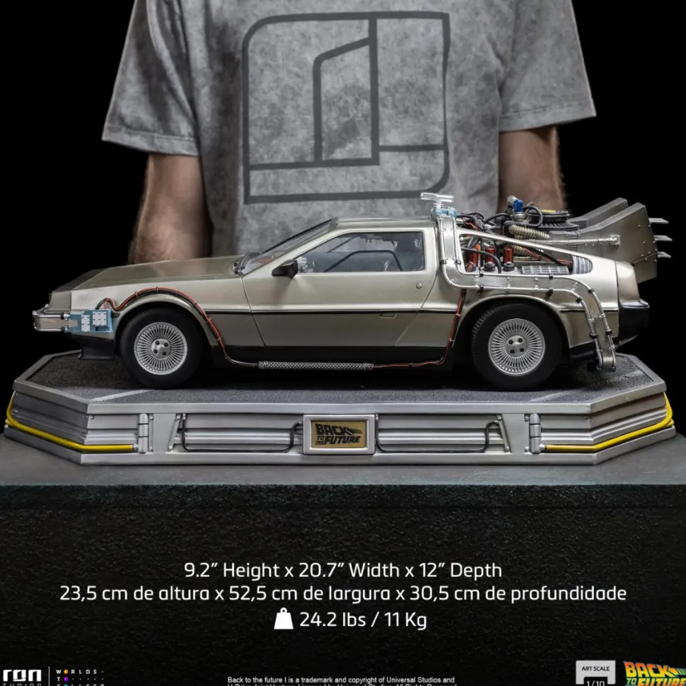 Back To The Future - DeLorean Time Machine 1/10th Scale Statue
