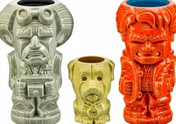 Back to the Future - Doc Brown, Marty McFly & Einstein Geeki Tikis Mug 3-Pack
