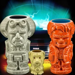 Back to the Future - Doc Brown, Marty McFly & Einstein Geeki Tikis Mug 3-Pack