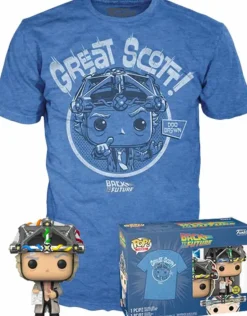 Back to the Future - Doc with Helmet Pop! Vinyl Figure & T-Shirt Box Set