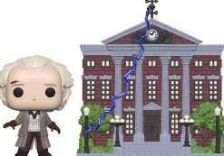 Back To The Future - Dr. Emmett Brown with Clock Tower Pop! Town Vinyl Figure