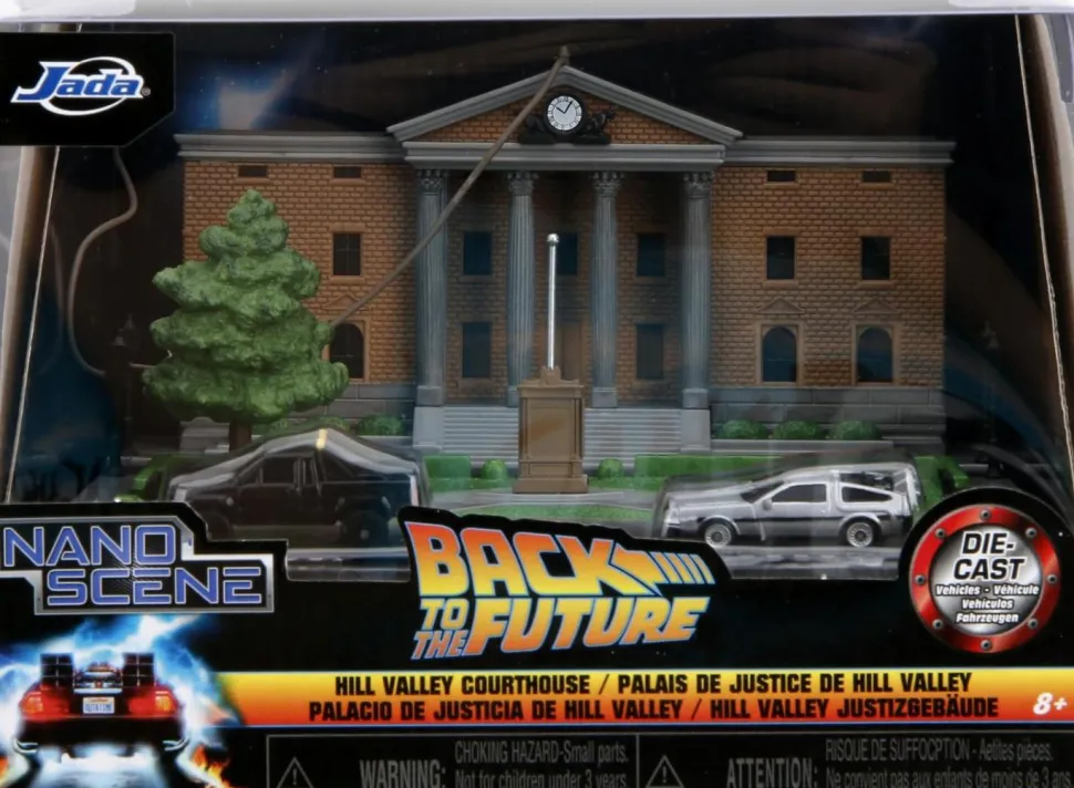 Back to the Future - Hill Valley Courthouse Nano Scene 1.65" Scale Die-Cast Vehicle Diorama Playset
