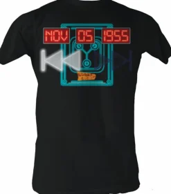 Back to the Future - Nov 05 1955 Time Travel Black Male T-Shirt