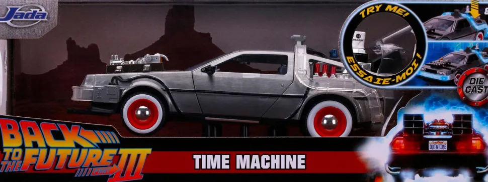 Back to the Future Part III - Delorean Time Machine Hollywood Rides 1/24th Scale Die-Cast Vehicle Replica