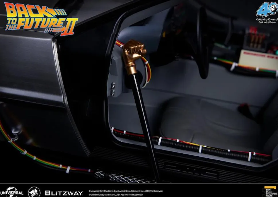 Back to the Future Part II - DeLorean Time Machine 1/6th Scale Action Figure Vehicle Replica