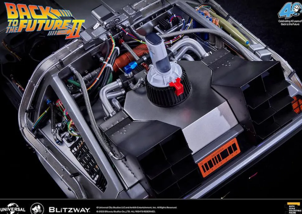 Back to the Future Part II - DeLorean Time Machine 1/6th Scale Action Figure Vehicle Replica