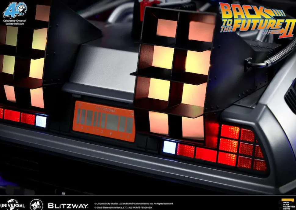 Back to the Future Part II - DeLorean Time Machine 1/6th Scale Action Figure Vehicle Replica