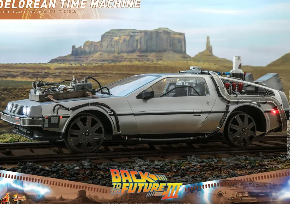 Back to the Future Part III - DeLorean Time Machine 1/6th Scale Hot Toys Action Figure Vehicle Accessory