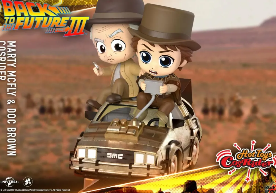 Back to the Future Part III - Marty McFly & Doc Brown CosRider Hot Toys Figure