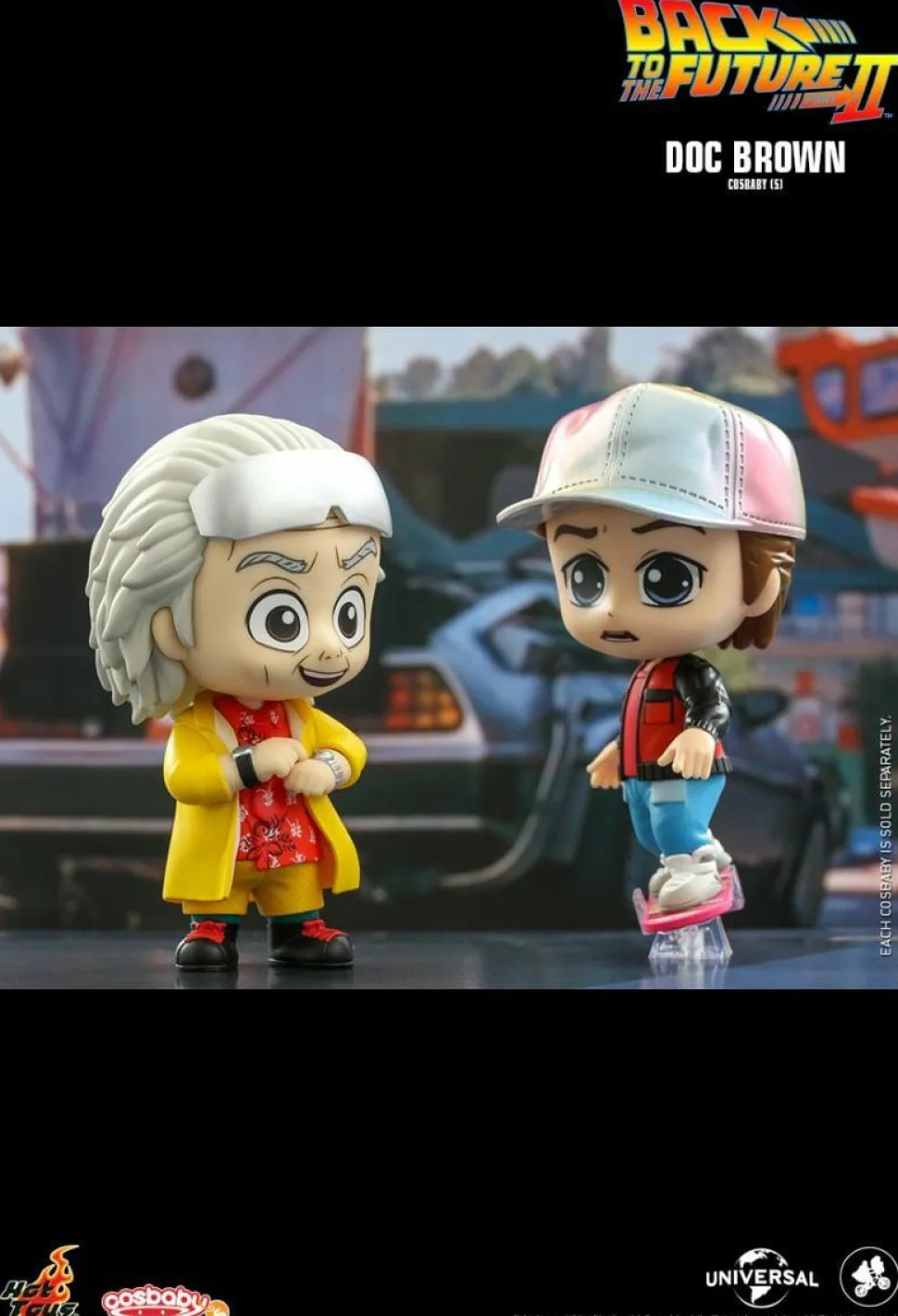 Back to the Future Part II - Doc Brown Cosbaby (S) Hot Toys Figure