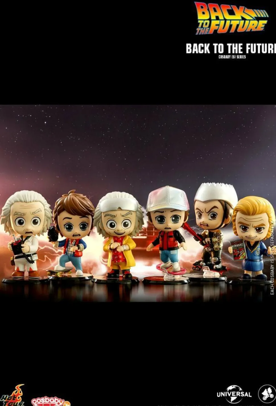 Back to the Future Part II - Doc Brown Cosbaby (S) Hot Toys Figure