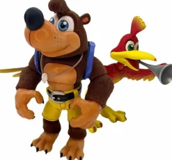 Banjo-Kazooie - Banjo + Kazooie Flocked 7" Action Figure 2-Pack