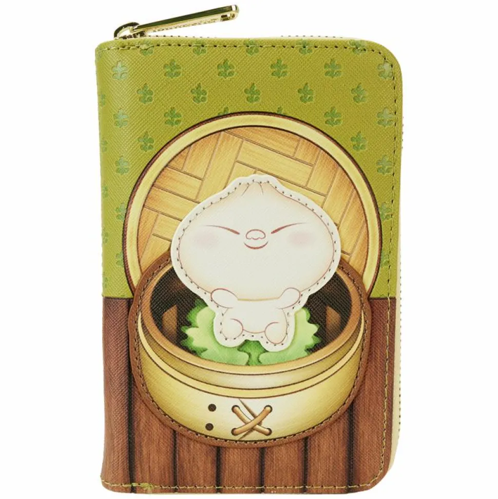 Bao - Bamboo Steamer Basket 4" Faux Leather Zip-Around Wallet