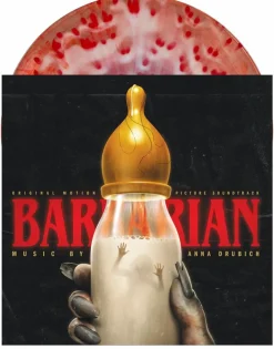 Barbarian (2022) - Original Motion Picture Music by Anna Drubich LP Vinyl Record (Mother's Milk & Blood Splatter Coloured Vinyl)
