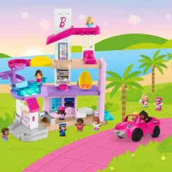 Barbie - Barbie Convertible Fisher-Price Little People Vehicle Playset