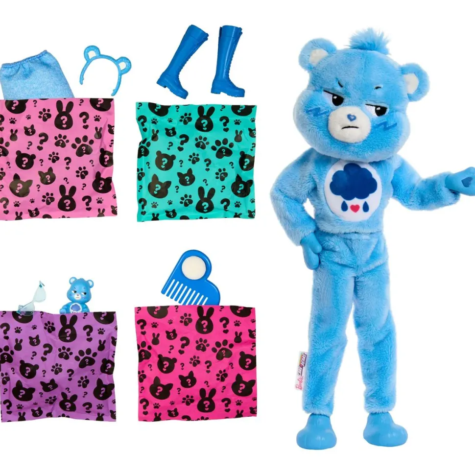 Barbie - Cutie Reveal Care Bears Grumpy Bear Doll (Series 1)