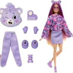 Barbie - Cutie Reveal Care Bears Share Bear Doll (Series 1)