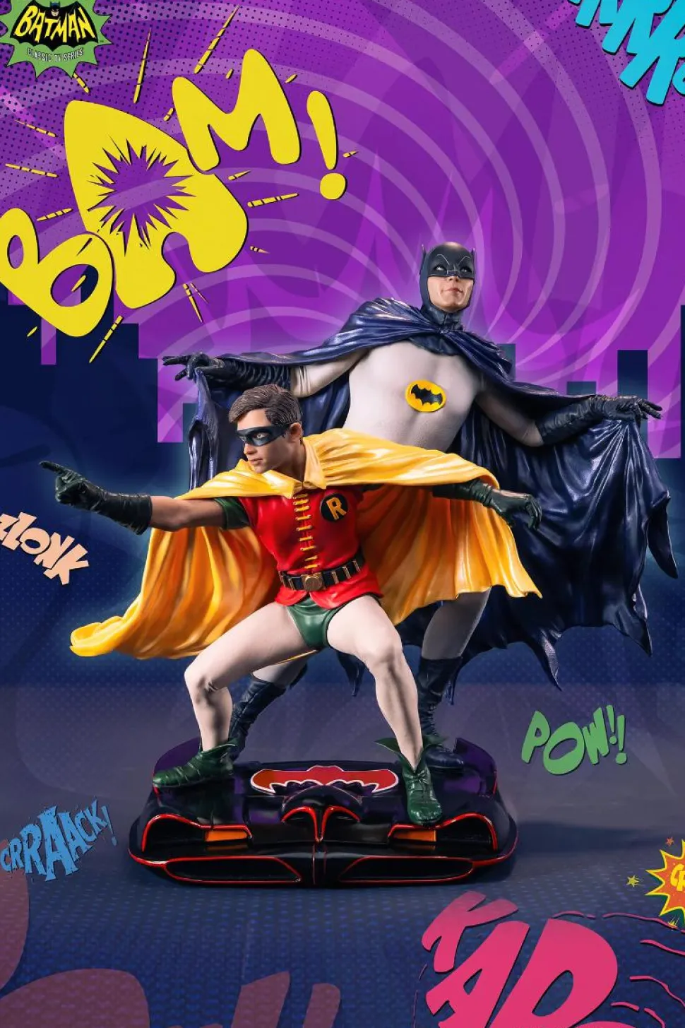 Batman (1966) - Batman & Robin 1/8th Scale PVC Diorama Statue