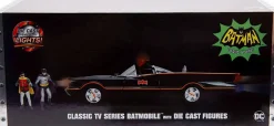 Batman (1966) - Batman and Robin with Batmobile 1/18th Scale Hollywood Rides Die-Cast Vehicle Replica