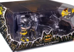 Batman (1989) - Batman with Batmobile Cosbaby (S) Hot Toys Figure Collectible Set
