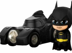 Batman (1989) - Batman with Batmobile Cosbaby (S) Hot Toys Figure Collectible Set