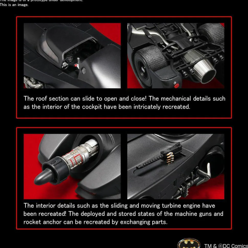 Batman (1989) - Batmobile 1/35th Scale Vehicle Replica Model Kit