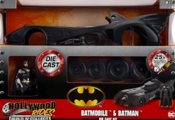 Batman (1989) - Batmobile with Batman Hollywood Rides 1/24th Scale Die-Cast Vehicle Replica Model Kit