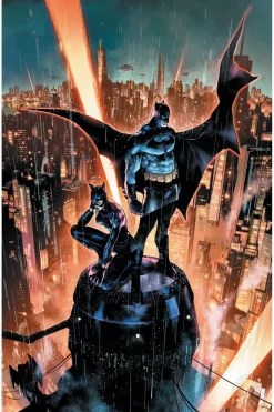 Batman - Batman & Catwoman Fine Art Print by Jorge Jimenez