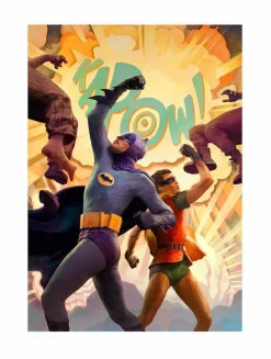 Batman - Batman & Robin: The Dynamic Duo! Premium Art Print by Jon Foster