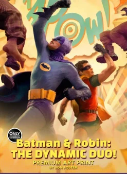 Batman - Batman & Robin: The Dynamic Duo! Premium Art Print by Jon Foster