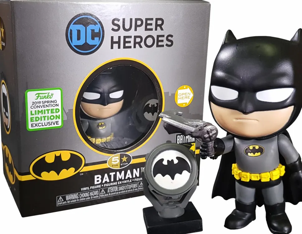 Batman - Batman Black & Yellow 5 Star 4” Vinyl Figure (2019 Spring Convention Exclusive)
