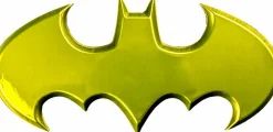 Batman - Batman Logo Yellow Chrome Premium Emblem
