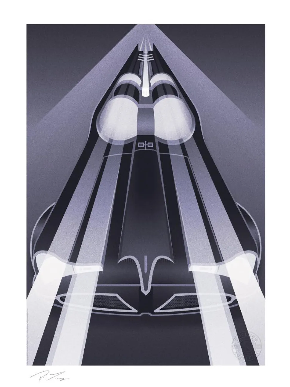 Batman - Batmobile: Classic TV Series Fine Art Print by Fabled Creative