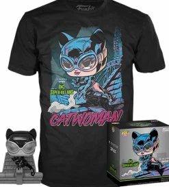 Batman - Catwoman Black & White Jim Lee Collection Deluxe Pop! Vinyl Figure & T-Shirt Box