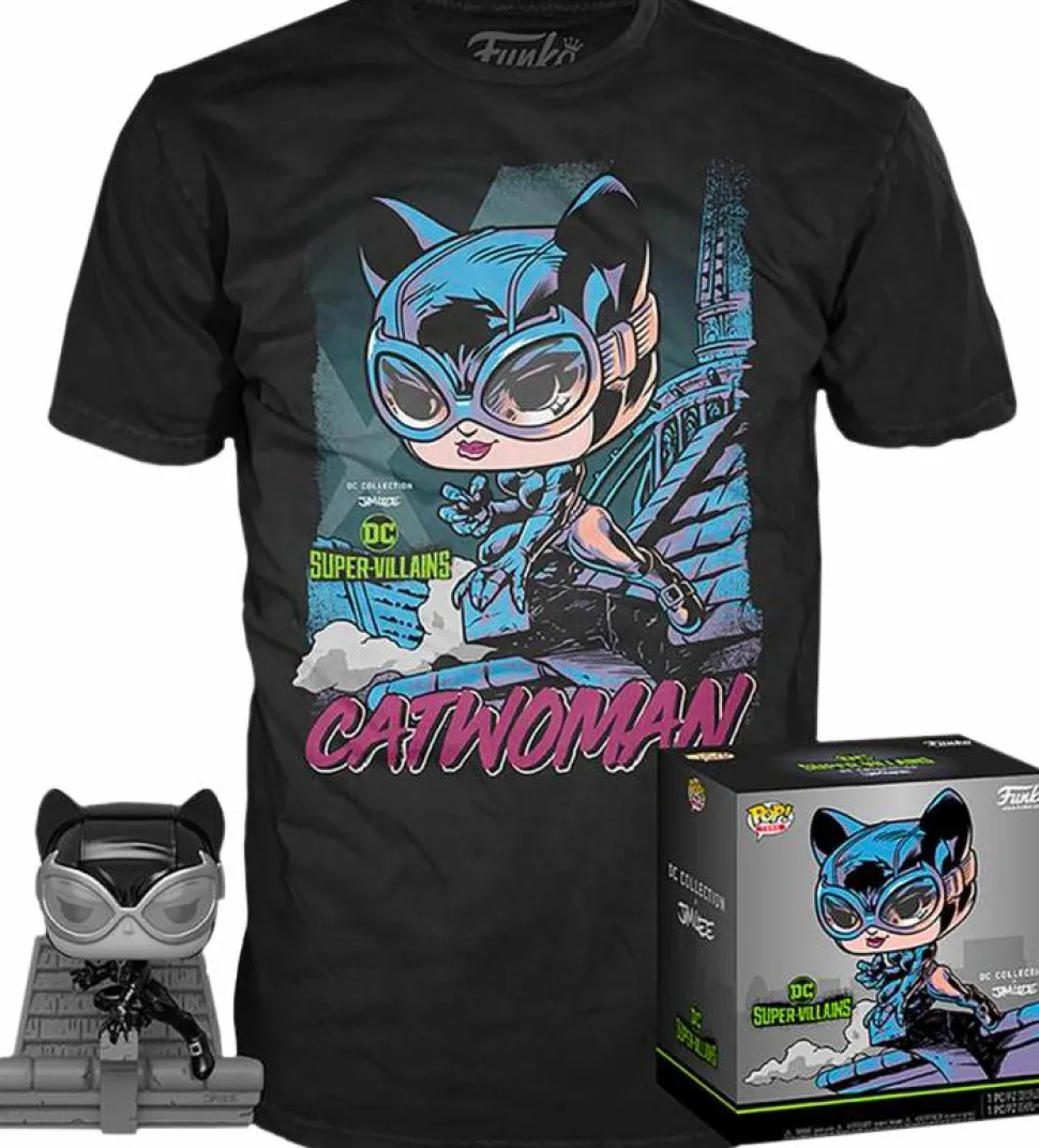 Batman - Catwoman Black & White Jim Lee Collection Deluxe Pop! Vinyl Figure & T-Shirt Box