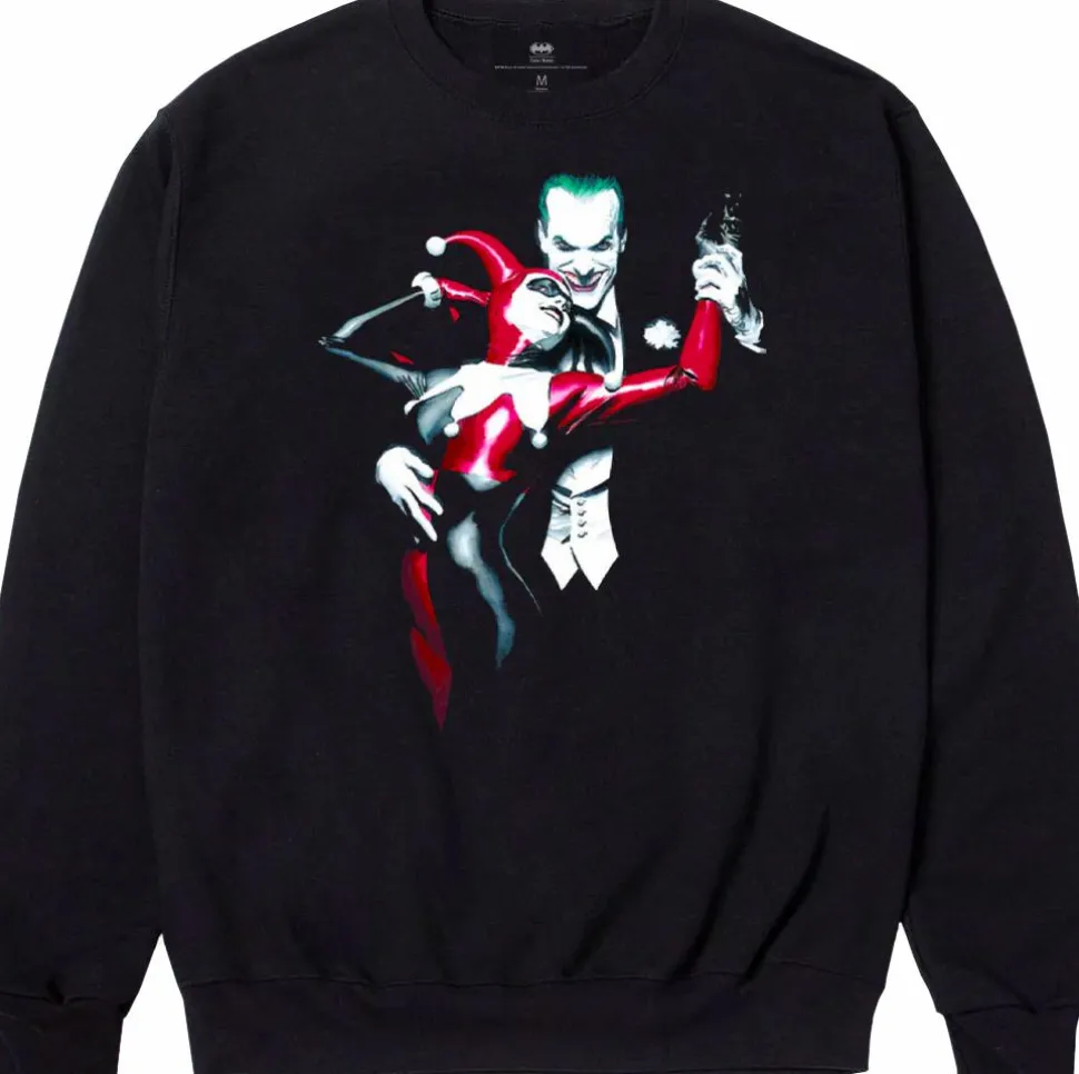 Batman - Color Bars x DC Joker & Harley Quinn Sway With Me Black Sweatshirt Hoodie