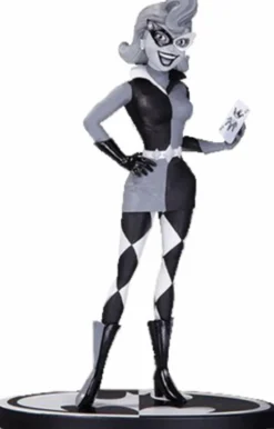 Batman - Harley Quinn Black and White 7" Statue by Paul Dini