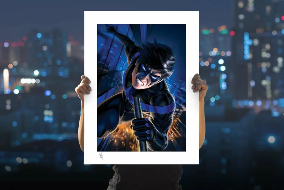Batman - Nightwing Fine Art Print by Warren Louw