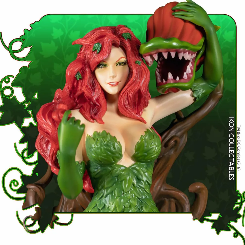 Batman - Poison Ivy on Vine Throne with Killer Flower 12” Statue