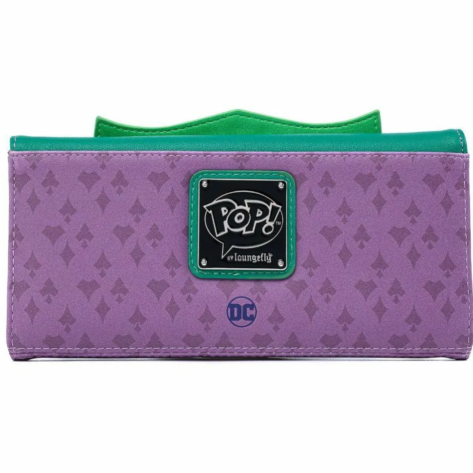 Batman - Pop! Joker Head 8” Faux Leather Tri-Fold Wallet