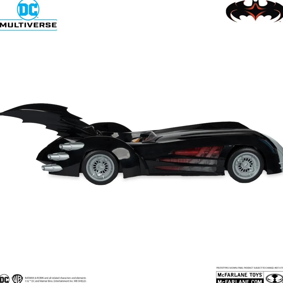 Batman & Robin (1997) - Batmobile DC Multiverse 7" Scale Action Figure Vehicle with Lights & Sound