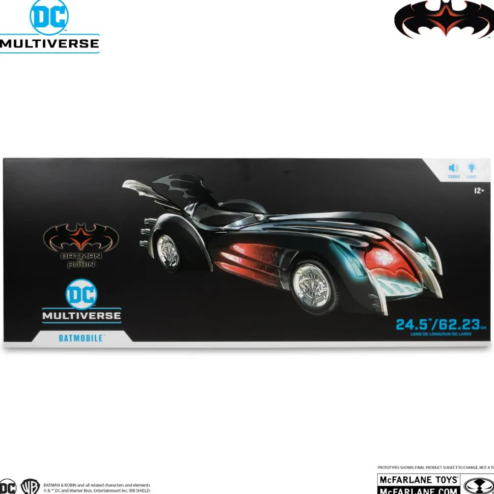 Batman & Robin (1997) - Batmobile DC Multiverse 7" Scale Action Figure Vehicle with Lights & Sound
