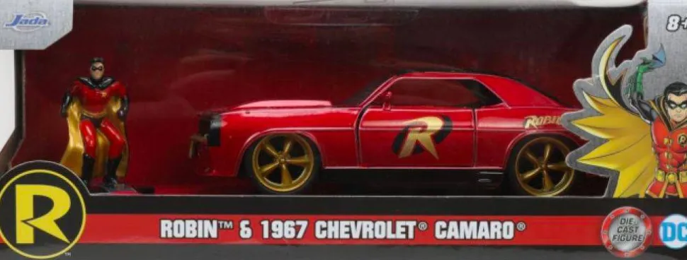 Batman - Robin & 1969 Chevrolet Camaro Hollywood Rides 1/32 Scale Die-Cast Vehicle Replica