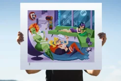 Batman - Sleepover Sirens Fine Art Print by Kat Hudson