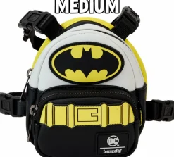 Batman - 85th Anniversary Faux Leather Mini Backpack Dog Harness (Medium)