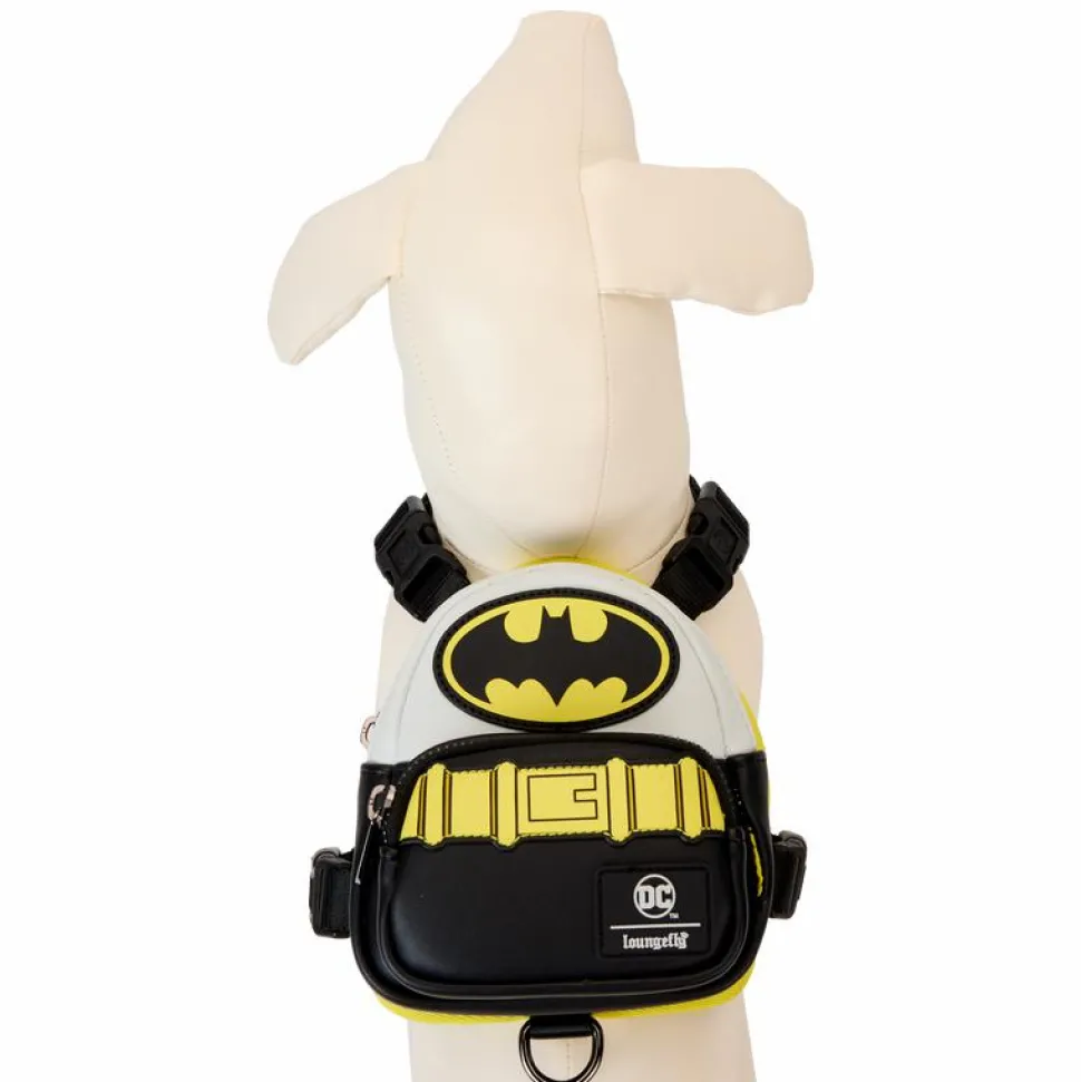 Batman - 85th Anniversary Faux Leather Mini Backpack Dog Harness (Medium)